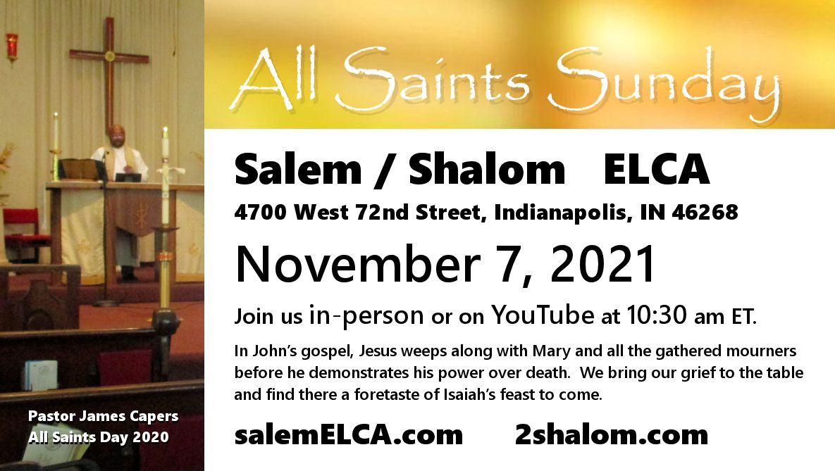 Nov 7 All Saints Sunday