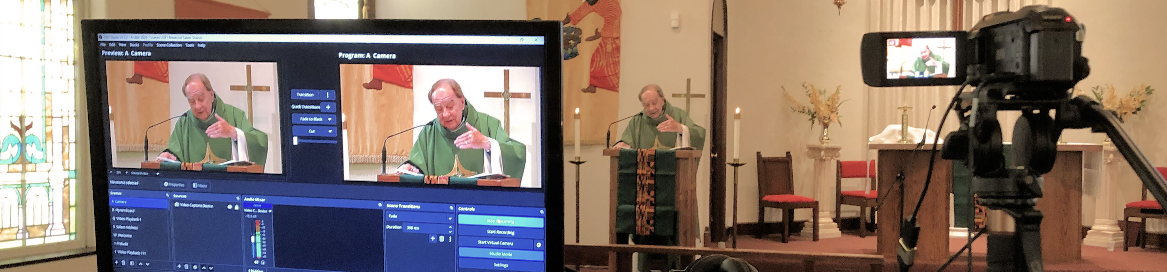 Live streaming the sermon on June 14, 2026